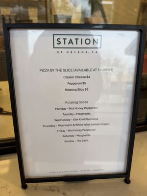 Menu photo 2 Station St. Helena St Helena, CA Menu photo 2 Station St. Helena St Helena, CA