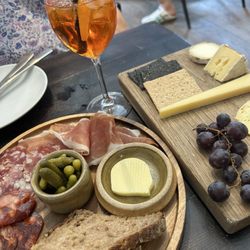 La Fromagerie - La Framagerie charcuterie and British and Irish cheeseboard.