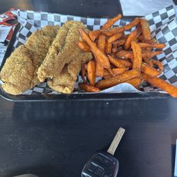 Catfish and sweet potatoes Catfish and sweet potatoes