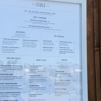 GIWA - Digital menu - Breakfast & Brunch Near Me - Santa Clara, California