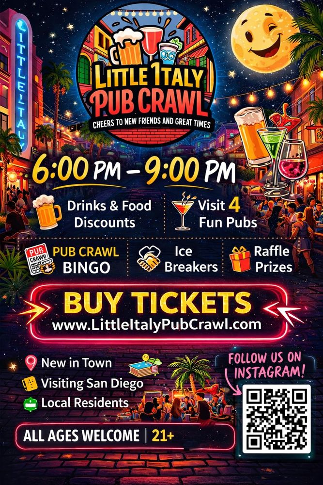 little italy pub crawl Logo