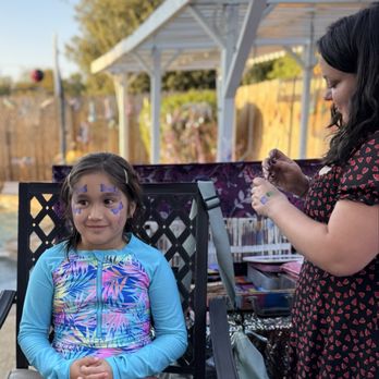 Shooting Star Face Painting - Face Painting Near Me Shooting Star Face Painting - Face Painting Near Me