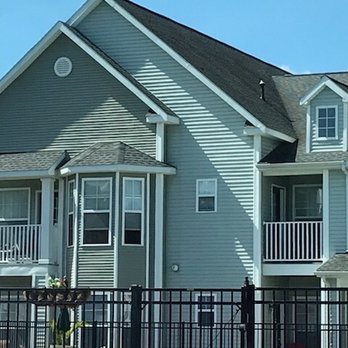 The Reserve at Glenville - Both balconies and kitchen overlooking the pool. - Apartments Near Me - Schenectady, New York