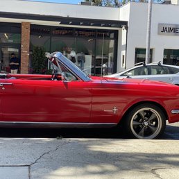 Red Mustang around town!