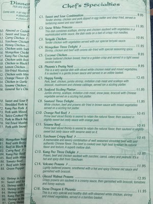 Menu photo 1 Snow Dragon Chinese Ephraim, UT
