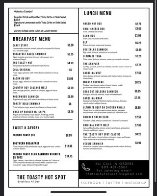 Menu photo 6 The Toasty Hot Spot Columbia, SC Menu photo 6 The Toasty Hot Spot Columbia, SC