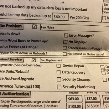 Scott Larson - Here's proof that I only requested a fan repair - IT Services & Computer Repair Near Me - Santa Rosa, California