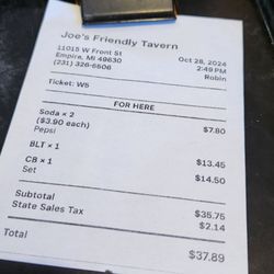 The receipt.
