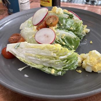 Virtue Restaurant - Gem Lettuce -- radish, egg, tomato, ranch dressing, crispy black-eyed peas - Southern Near Me - Chicago, Illinois Virtue Restaurant - Gem Lettuce -- radish, egg, tomato, ranch dressing, crispy black-eyed peas - Southern Near Me - Chicago, Illinois
