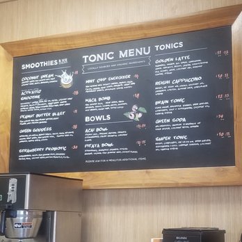 Erewhon - Tonic Menu - Grocery Near Me - Calabasas, California