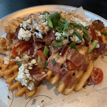 Stack 571 Burger & Whiskey Bar - Gorgonzola Waffle Fries - Burgers Near Me - Bothell, Washington Stack 571 Burger & Whiskey Bar - Gorgonzola Waffle Fries - Burgers Near Me - Bothell, Washington