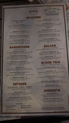 Menu photo 4 The Admiral Washington, DC, DC Menu photo 4 The Admiral Washington, DC, DC