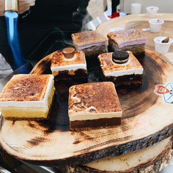 S'mores Amore - Espresso, Golden Blondie, Peanut butter, Oreo, & ube flavored s'mores - Desserts Near Me - Norfolk, Virginia