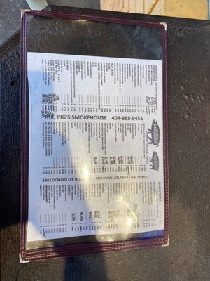 Menu photo 4 Mr Pig's Smokehouse Atlanta, GA