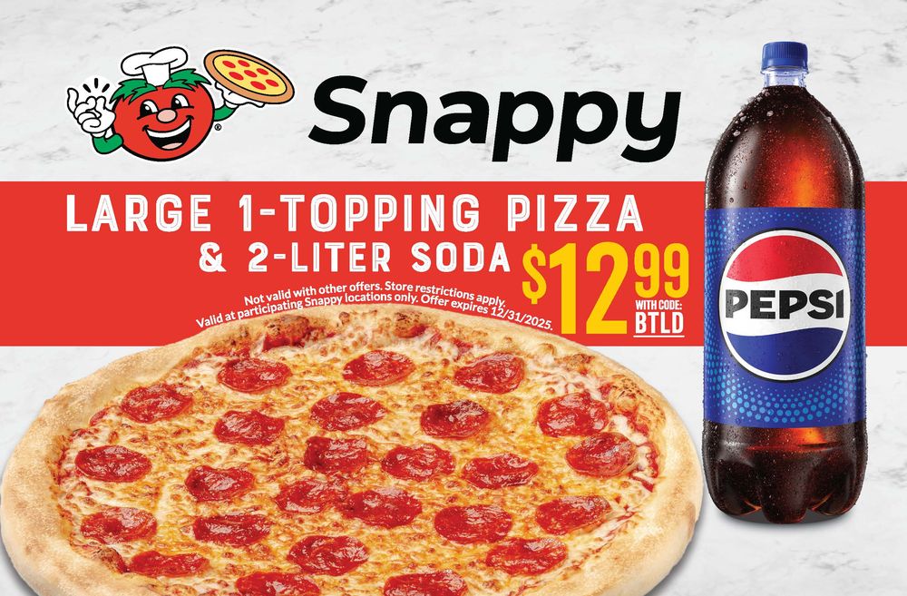 Snappy Tomato Pizza Logo