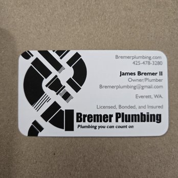 Bremer Plumbing - Water Heater Installation/Repair Near Me - everett, Washington