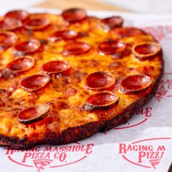 Raging Masshole Pizza - Bar Pies with Laced Edges