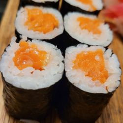 Sakura Japanese Steakhouse and Sushi Bar - Salmon roll.