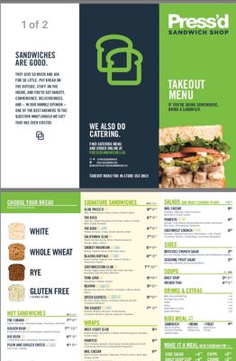 Menu photo 1 Press'd The Sandwich Saskatoon, SK