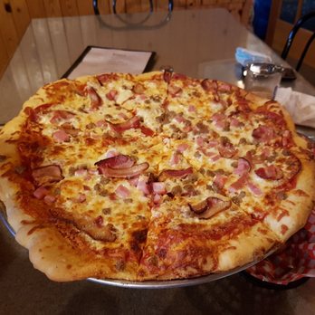 Hungry Moose Restaurant - The hunter pizza- huge serving! - American Near Me - Schreiber, Ontario Hungry Moose Restaurant - The hunter pizza- huge serving! - American Near Me - Schreiber, Ontario