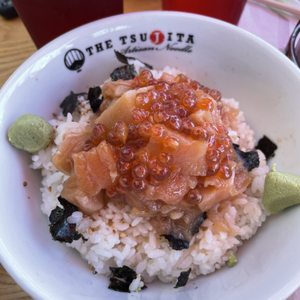 Photo of Tsujita LA Artisan Noodle - Los Angeles, CA, United States. salmon rice bowl