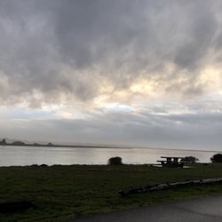Bullards Beach State Park - Beautiful benches next to the water!