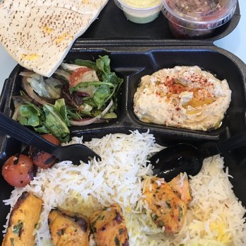 Eagle Rock Kabob - Salmon kabob plate - Salad Near Me - Eagle Rock, California