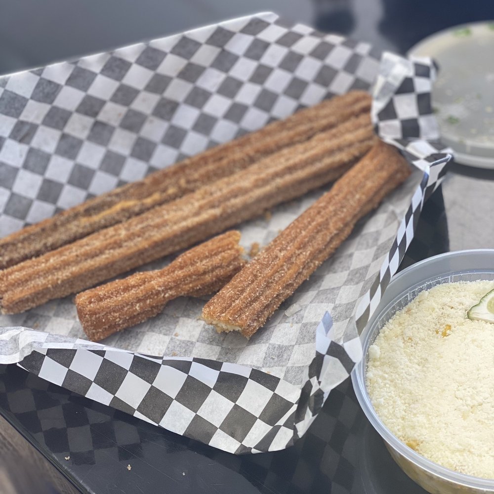Fuego Taco - Churros: strawberry , cream, caramel - Tacos Near Me - Midwest City, Oklahoma