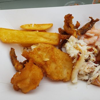 Barbara's Fishtrap - Just a small portion that we slit but it was my second helping - Seafood Near Me - Half Moon Bay, California
