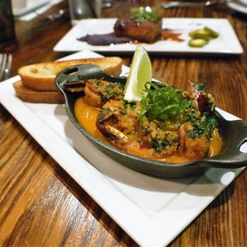 The Craftsman - Tequila Marinated Prawns - tasty sauce.  Great appetizer. - New American Near Me - Encinitas, California