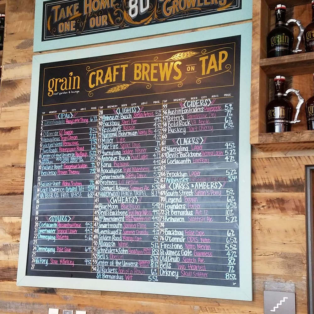 Grain - Craft beer menu - Beer Gardens Near Me - Norfolk, Virginia Grain - Craft beer menu - Beer Gardens Near Me - Norfolk, Virginia