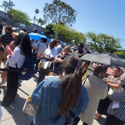 Department of Motor Vehicles - Hot AF outside and Get In Line check-in not avaliable.