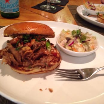 One Flew South - Pulled duck confit sandwich - ahmahzing - New American Near Me - Atlanta, Georgia One Flew South - Pulled duck confit sandwich - ahmahzing - New American Near Me - Atlanta, Georgia