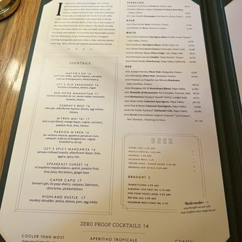 Izzy's on the Peninsula - Menu - Steakhouses Near Me - San Carlos, California