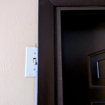 Arizona Window And Door Store - Custom framing created day of install, covers light switch panel. - Door Sales/Installation Near Me - Tucson, Arizona