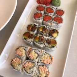 Chikurin - Ginza Roll, Eel Avocado Roll, Spicy Salmon Roll