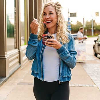 Better Blend - Loveland - a woman eating a piece of cake - Juice Bars & Smoothies Near Me - Loveland, Ohio Better Blend - Loveland - a woman eating a piece of cake - Juice Bars & Smoothies Near Me - Loveland, Ohio