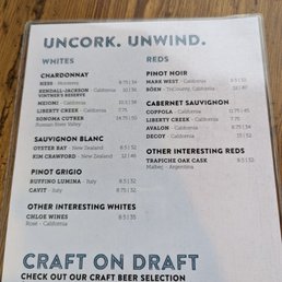 Wine Menu 3.9.2023