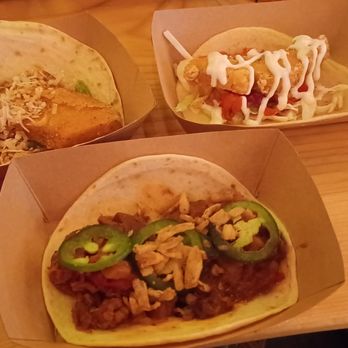 Ruby Soho’s - Top left: pumpkin, top right: fish, bottom: jack fruit - Bars Near Me - Lindenhurst, New York