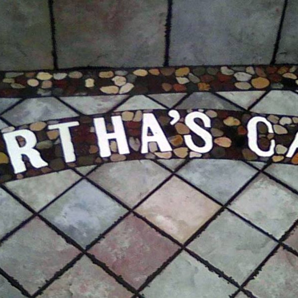 the entrance to martha's cafe the entrance to martha's cafe