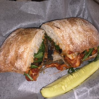 Triangle Tavern - eggplant parm sandwich - American Near Me - Philadelphia, Pennsylvania Triangle Tavern - eggplant parm sandwich - American Near Me - Philadelphia, Pennsylvania