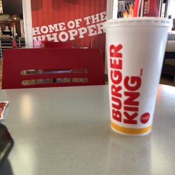 Burger King - a plastic cup with a straw sitting on a table - Fast Food Near Me - Gallup, New Mexico