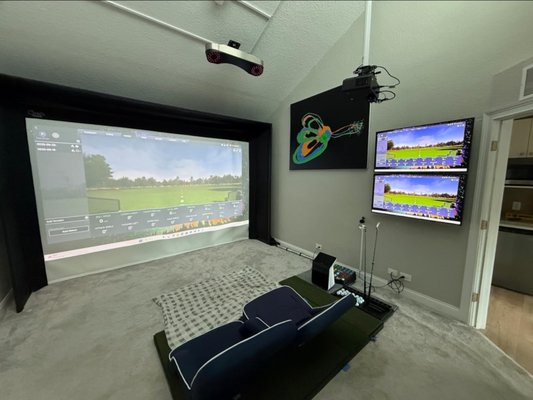 Ultimate Man Cave Package - Man Cave Package
-TV Mount of your choice
-4k-8k Rated HDMI Cables
-5.1 Surround Sound system Connection
-Mire Management & Concealment Kit
-Entertainment LED Lighting
Ultimate Man Cave Package
-Projector Unit with Google TV
- Motorized Projector Screen
-7.1 Surround sound system connection Ultimate Man Cave Package - Man Cave Package
-TV Mount of your choice
-4k-8k Rated HDMI Cables
-5.1 Surround Sound system Connection
-Mire Management & Concealment Kit
-Entertainment LED Lighting
Ultimate Man Cave Package
-Projector Unit with Google TV
- Motorized Projector Screen
-7.1 Surround sound system connection