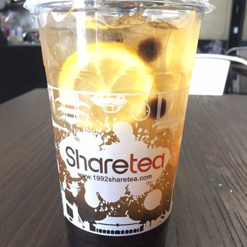Sharetea - wintermelon w/lemon w/ pearls - Bubble Tea Near Me - Fairfax, Virginia Sharetea - wintermelon w/lemon w/ pearls - Bubble Tea Near Me - Fairfax, Virginia