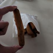 Photo of Tambayan Filipino Bbq & Grill - Spring Valley, CA, United States. Smallest lumpia on earth. $3.50 for 3 of these on doordash!! Lol
