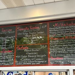 Custard's First Stand - 2024 menu of soft-serve ice creams, sundaes, parfaits, milkshakes, and smoothies