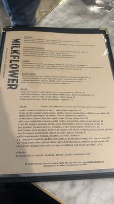 Menu photo 1 Milkflower Astoria, NY
