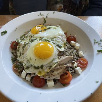 Brownstone Pancake Factory - Pesto Chicken Power Bowl - Breakfast & Brunch Near Me - Edgewater, New Jersey Brownstone Pancake Factory - Pesto Chicken Power Bowl - Breakfast & Brunch Near Me - Edgewater, New Jersey