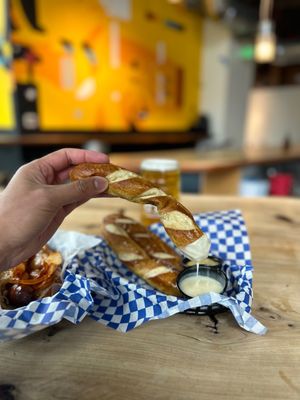 Photo of Willkommen - San Francisco, CA, US. Pretzel Sticks w/ Beer Cheese