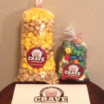 Crave Popcorn - Small bag of Chicago: caramel/cheddar & XS bag of ROY G BIV: rainbow type mix - Popcorn Shops Near Me - Plano, Texas
